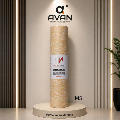 دیوارپوش فومی رول طرح کنفی کد M5
