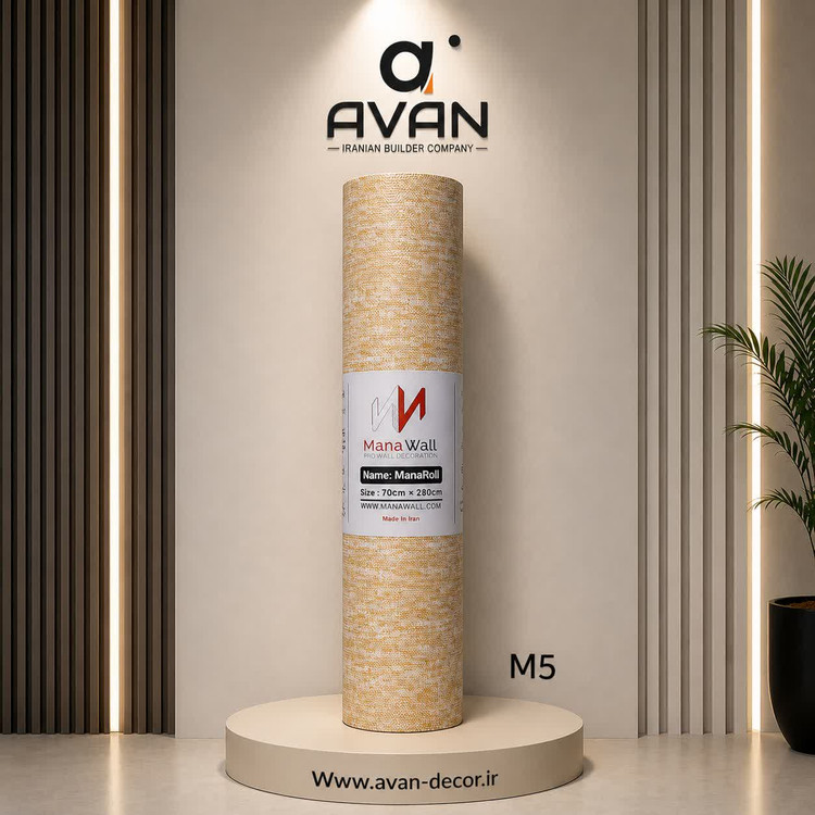 دیوارپوش فومی رول طرح کنفی کد M5