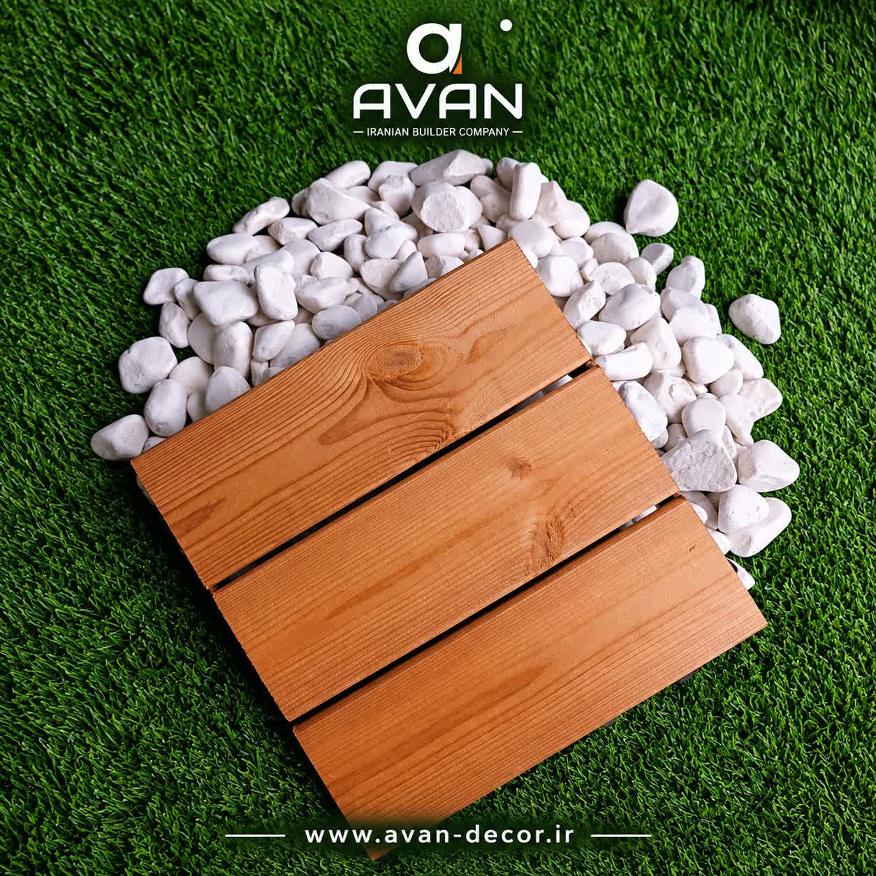 تایل ترمووود سه پروفیل 30*30 ضخامت 12 میل